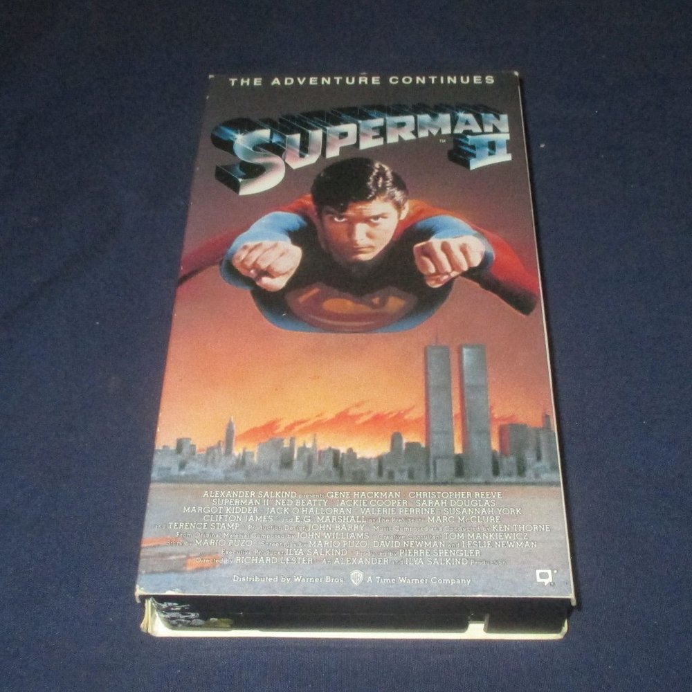 Superman II (VHS, 1990) Christopher Reeve, Gene Hackman, Margot Kidder